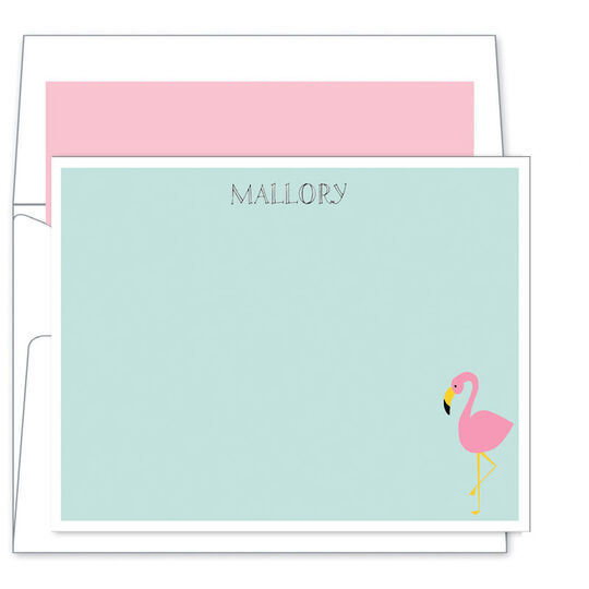 Flamingo Flat Note Cards